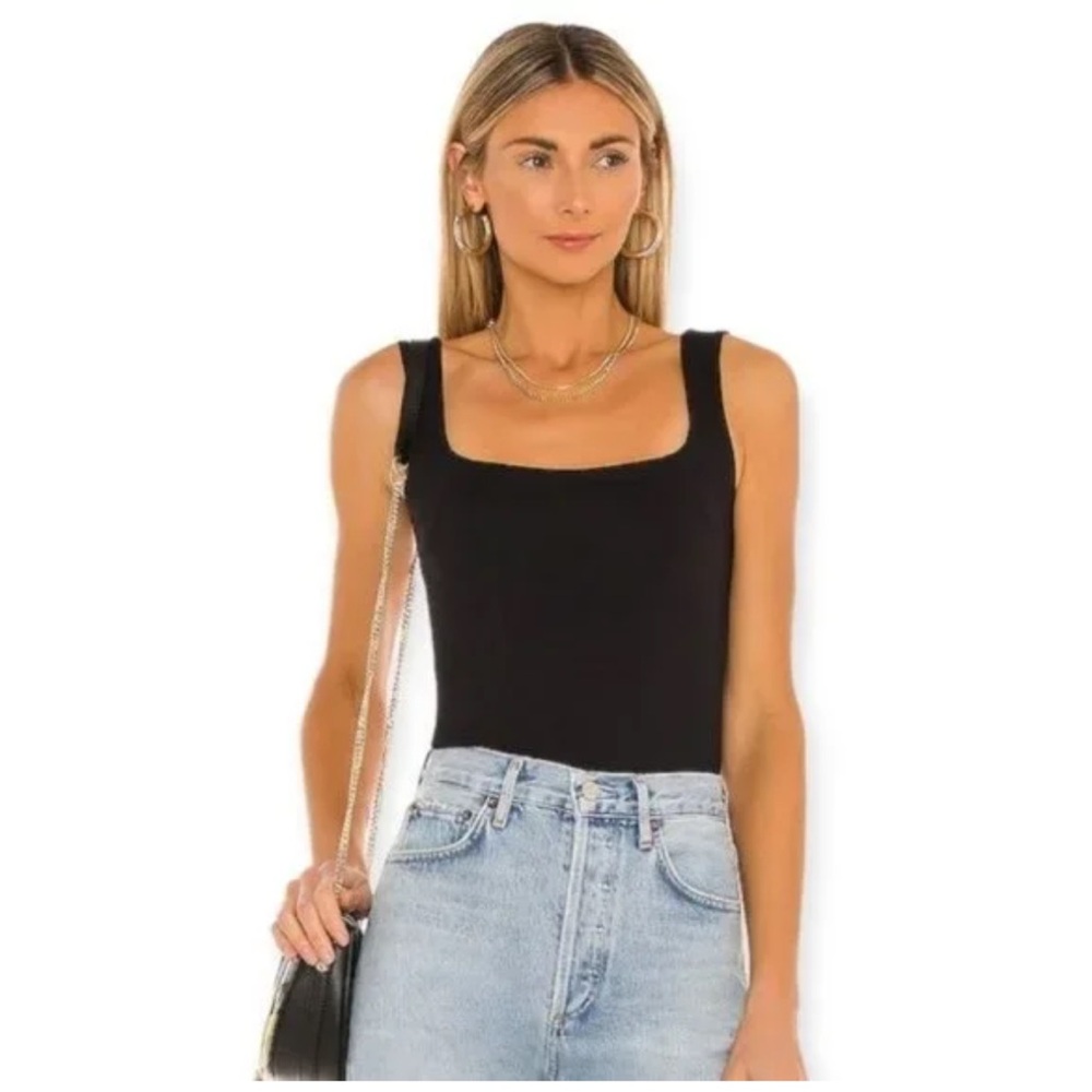 Intimately by Free People Square Off Cami Tank in Black Size Small - NWT
